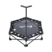 Everfit Fitness Foldable Trampoline Rebounder Adjustable Handle Indoor Exercise Black TRAMPO-TD-FOLD42-BK
