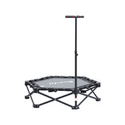 Everfit Fitness Foldable Trampoline Rebounder Adjustable Handle Indoor Exercise Black TRAMPO-TD-FOLD42-BK