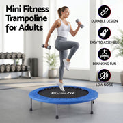 Everfit 40-Inch Fitness Trampoline Rebounder Mini Round Trampoline Home Workouts TRAMPO-TD-MINI40-R-BL