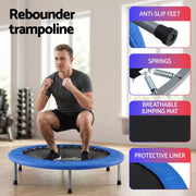 Everfit 40-Inch Fitness Trampoline Rebounder Mini Round Trampoline Home Workouts TRAMPO-TD-MINI40-R-BL