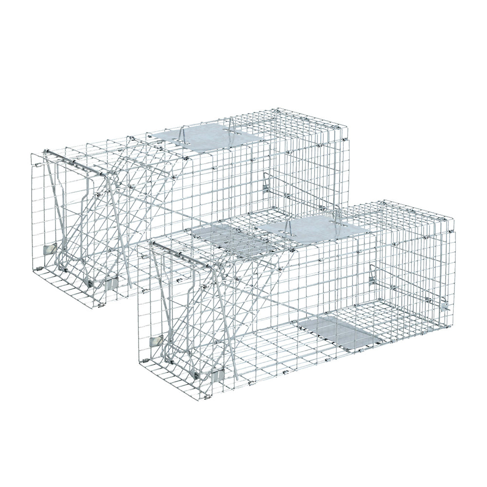 Gardeon 2x Animal Trap Cage Possum 66x23cm TRAP-CAGE-6623X2