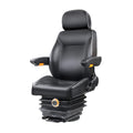 Giantz Tractor Seat Forklift Excavator Truck Universal Backrest Chair PU Leather TS-ADJUST12-BK-AB