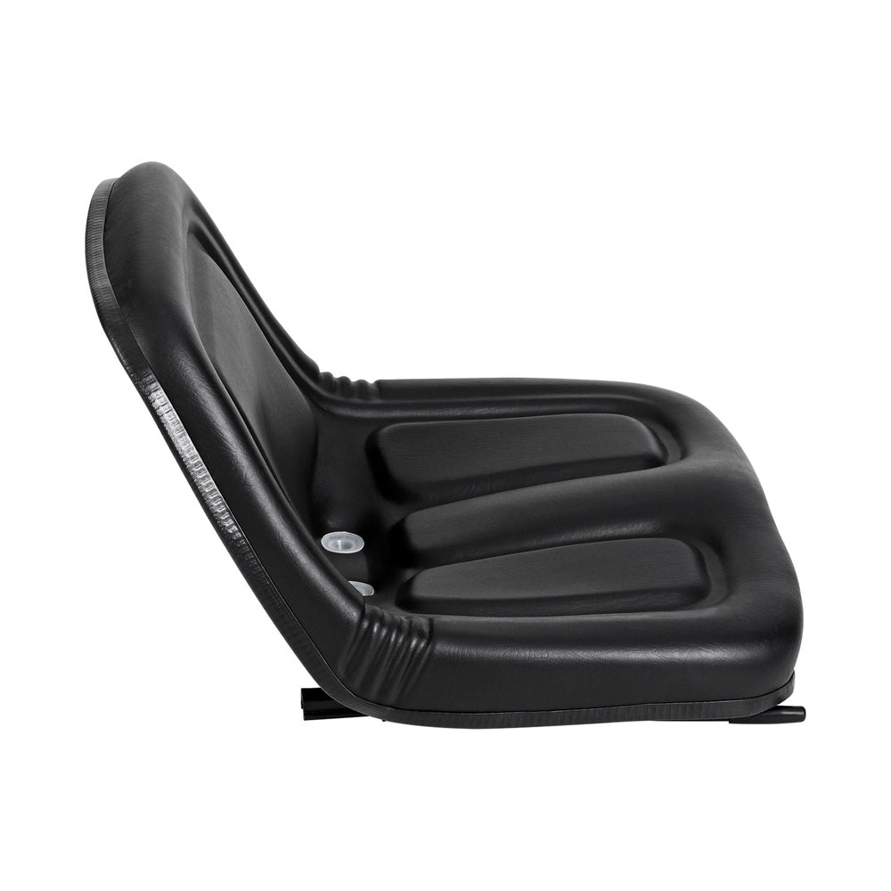Giantz Tractor Seat Forklift Excavator Universal Backrest Truck Chair PU Leather TS-BACK15F-BK