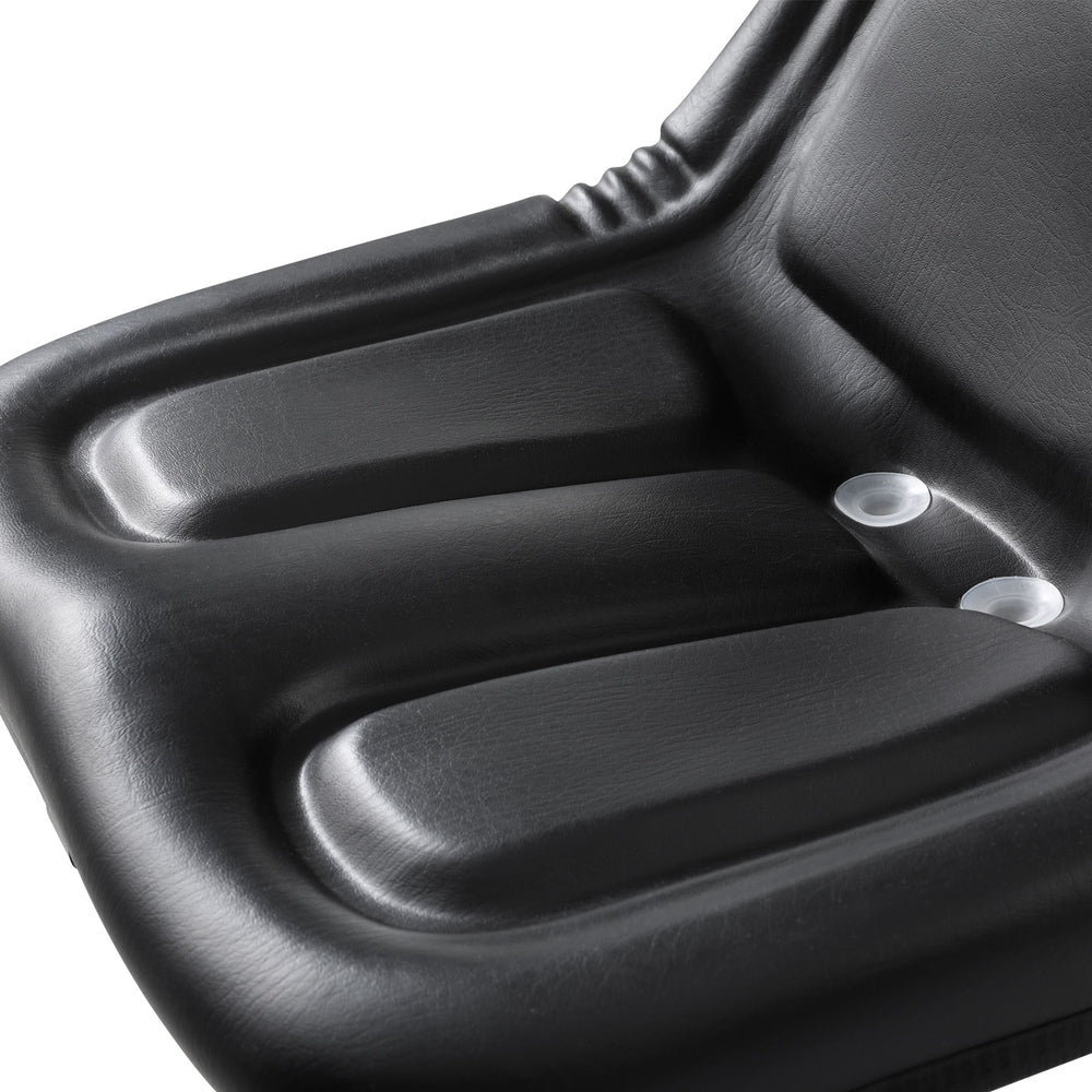 Giantz Tractor Seat Forklift Excavator Universal Backrest Truck Chair PU Leather TS-BACK15F-BK