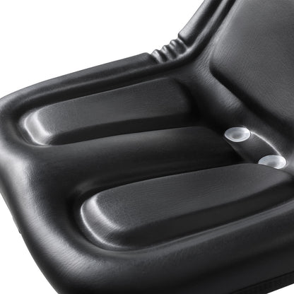 Giantz Tractor Seat Forklift Excavator Universal Backrest Truck Chair PU Leather TS-BACK15F-BK