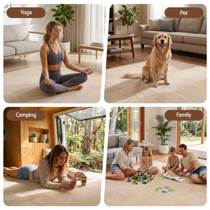 Artiss Tatami Mat Floor Mattress 3cm Thick Futon Mattresses Mellow Mat Rugs Living Room Beige TTM-MAT-150X200-BG