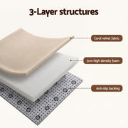 Artiss Tatami Mat Floor Mattress 3cm Thick Futon Mattresses Mellow Mat Rugs Living Room Beige TTM-MAT-200X200-BG