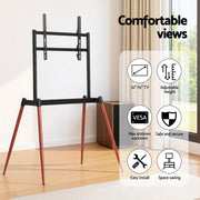Artiss TV Stand 32-75 inch LED LCD Screen Wooden Floor Easel Height Adjustable TV-MOUN-102-BK-WAL