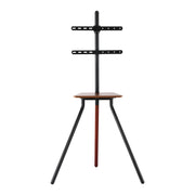 Artiss TV Stand Wooden Tray 24-55" Swivel Height Adjustable TV-MOUN-105-BK-WAL