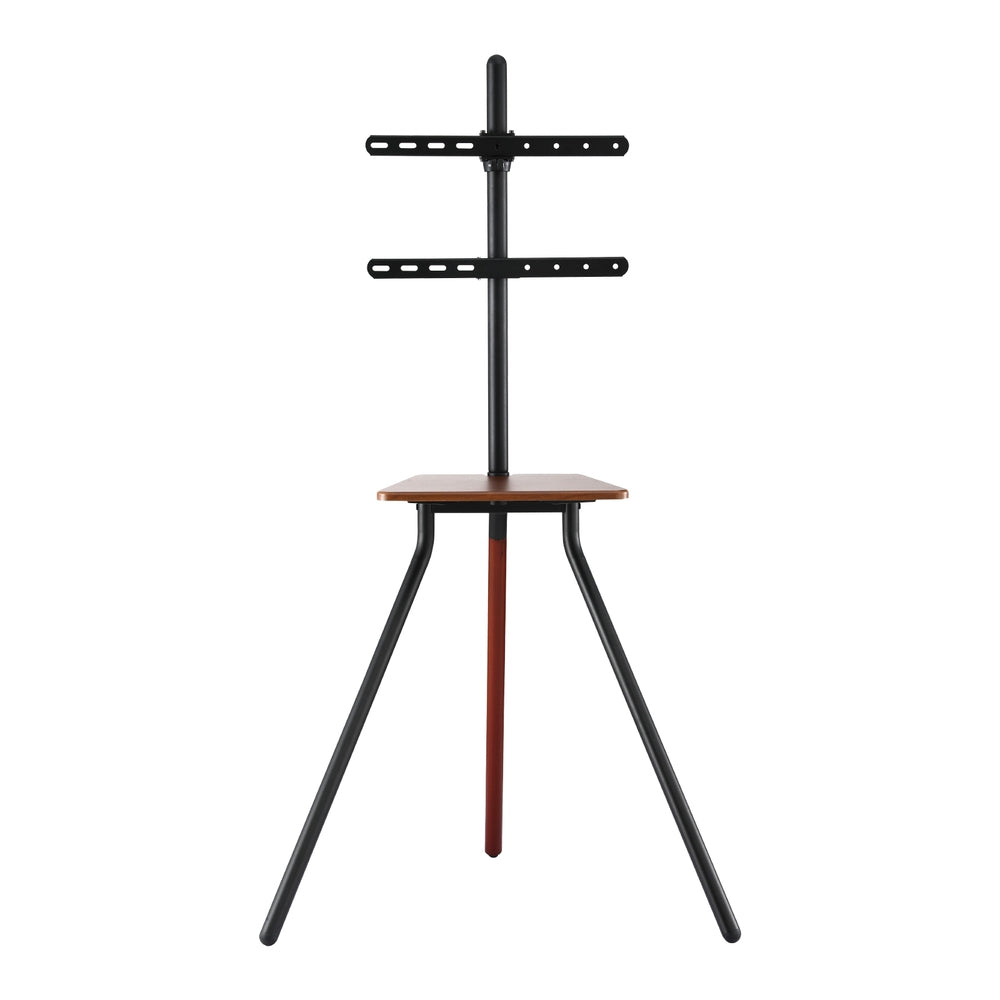 Artiss TV Stand Wooden Tray 24-55" Swivel Height Adjustable TV-MOUN-105-BK-WAL