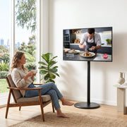 Artiss 32-55 Inch Mobile TV Stand with Wheels Height & Tilt Adjustable Floor Mount TV-MOUN-1250-BK