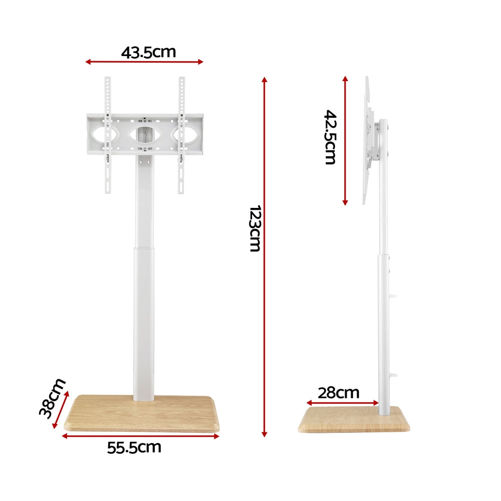 Artiss TV Stand 24-55" Swivel Height Adjustable Floor Mount for TVs TV-MOUN-4004-WH