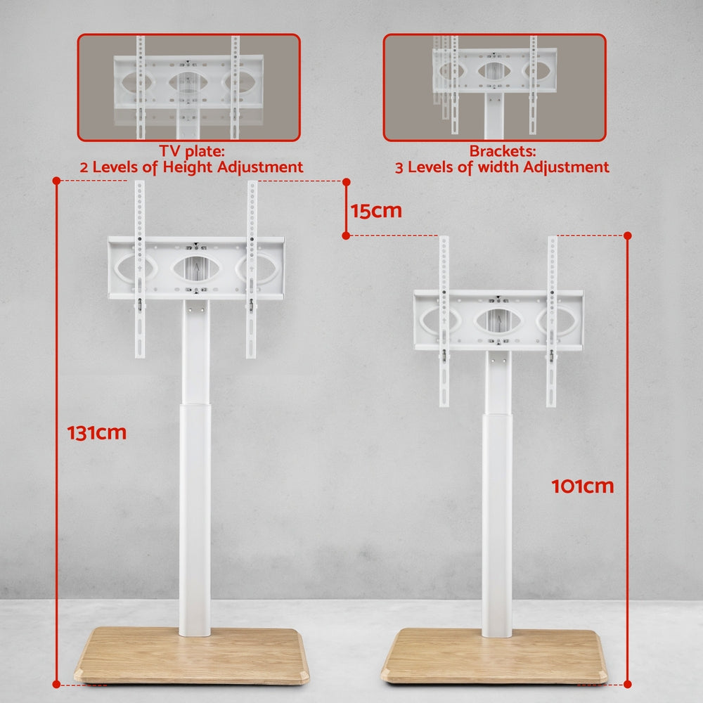 Artiss TV Stand 24-55" Swivel Height Adjustable Floor Mount for TVs TV-MOUN-4004-WH