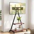 Artiss Mobile TV Stand Rolling Cart Wheels 32-75" Heavy Duty 133kg Mount Bracket TV-MOUN-6001-BK-WAL