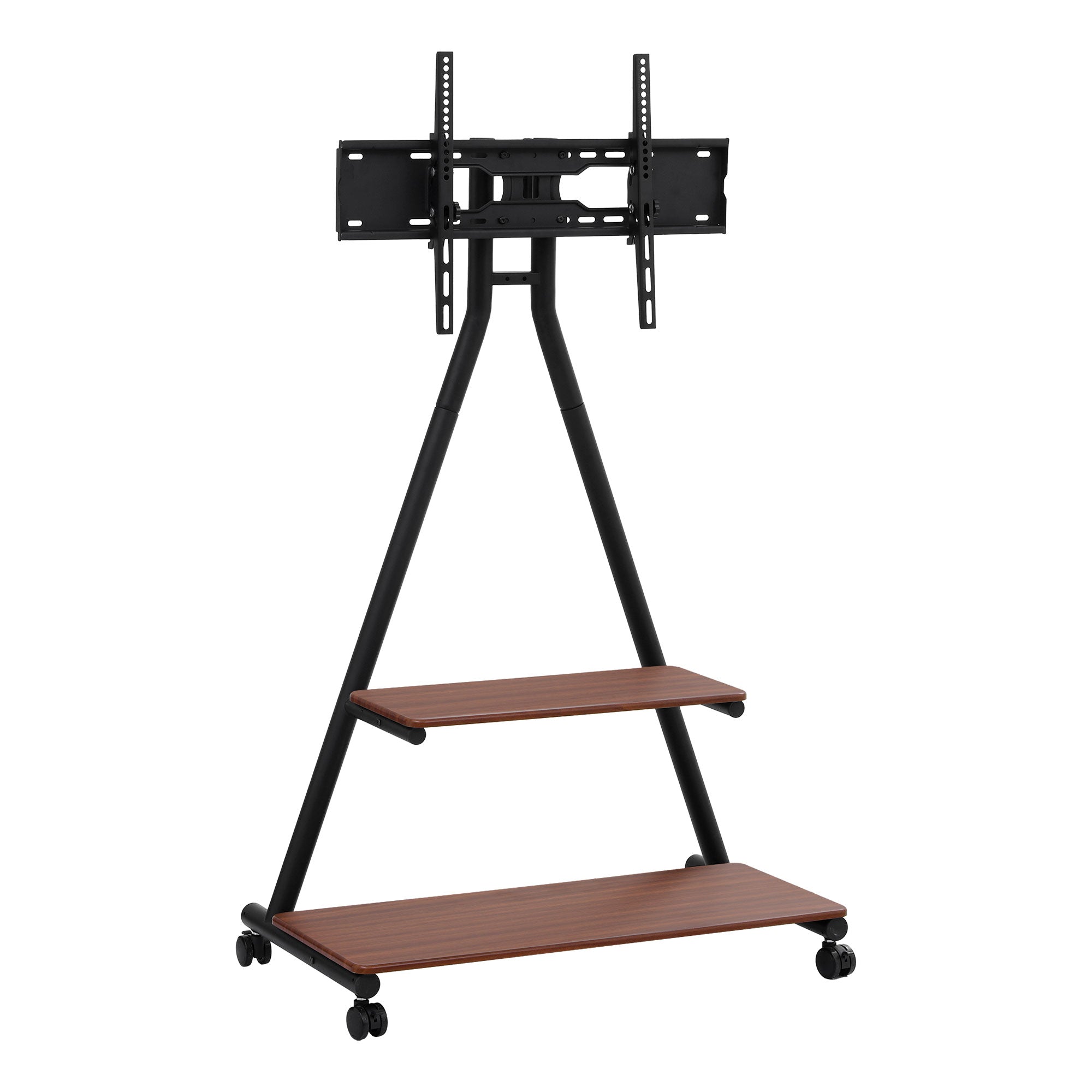 Artiss Mobile TV Stand Rolling Cart Wheels 32-75" Heavy Duty 133kg Mount Bracket TV-MOUN-6001-BK-WAL