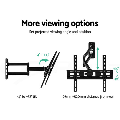 Artiss TV Wall Mount Bracket for 23"-55" LED LCD TVs Full Motion Strong Arms TV-MOUN-B-SINGLE-21AT