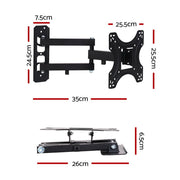 Artiss TV Wall Mount Bracket for 17"-42" LED LCD TVs Full Motion Strong Arms TV-MOUN-B-SINGLE-927ST