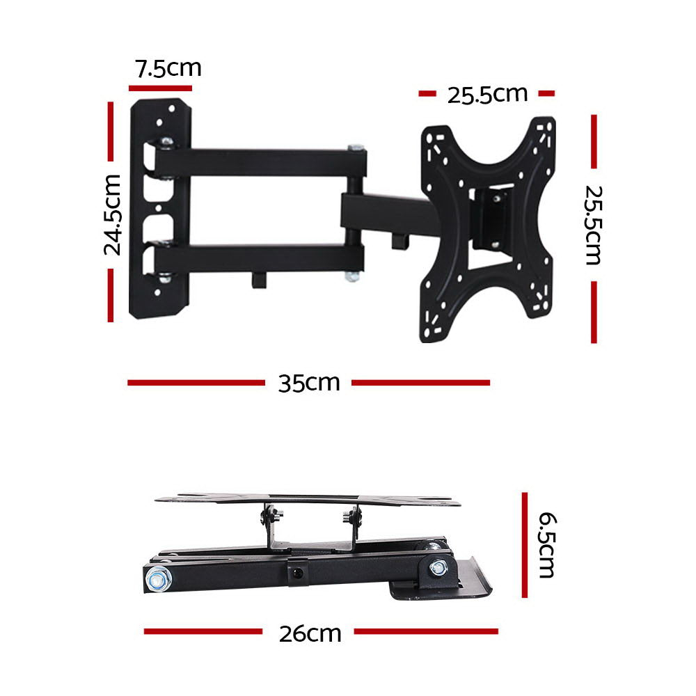 Artiss TV Wall Mount Bracket for 17"-42" LED LCD TVs Full Motion Strong Arms TV-MOUN-B-SINGLE-927ST