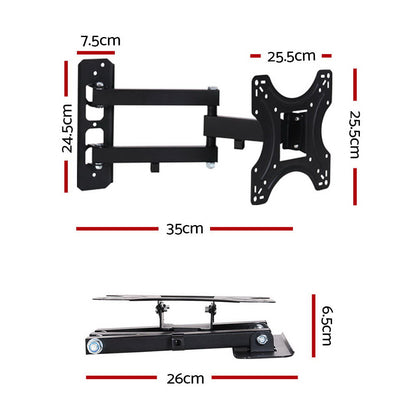 Artiss TV Wall Mount Bracket for 17"-42" LED LCD TVs Full Motion Strong Arms TV-MOUN-B-SINGLE-927ST