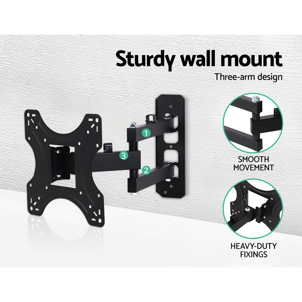 Artiss TV Wall Mount Bracket for 17"-42" LED LCD TVs Full Motion Strong Arms TV-MOUN-B-SINGLE-927ST