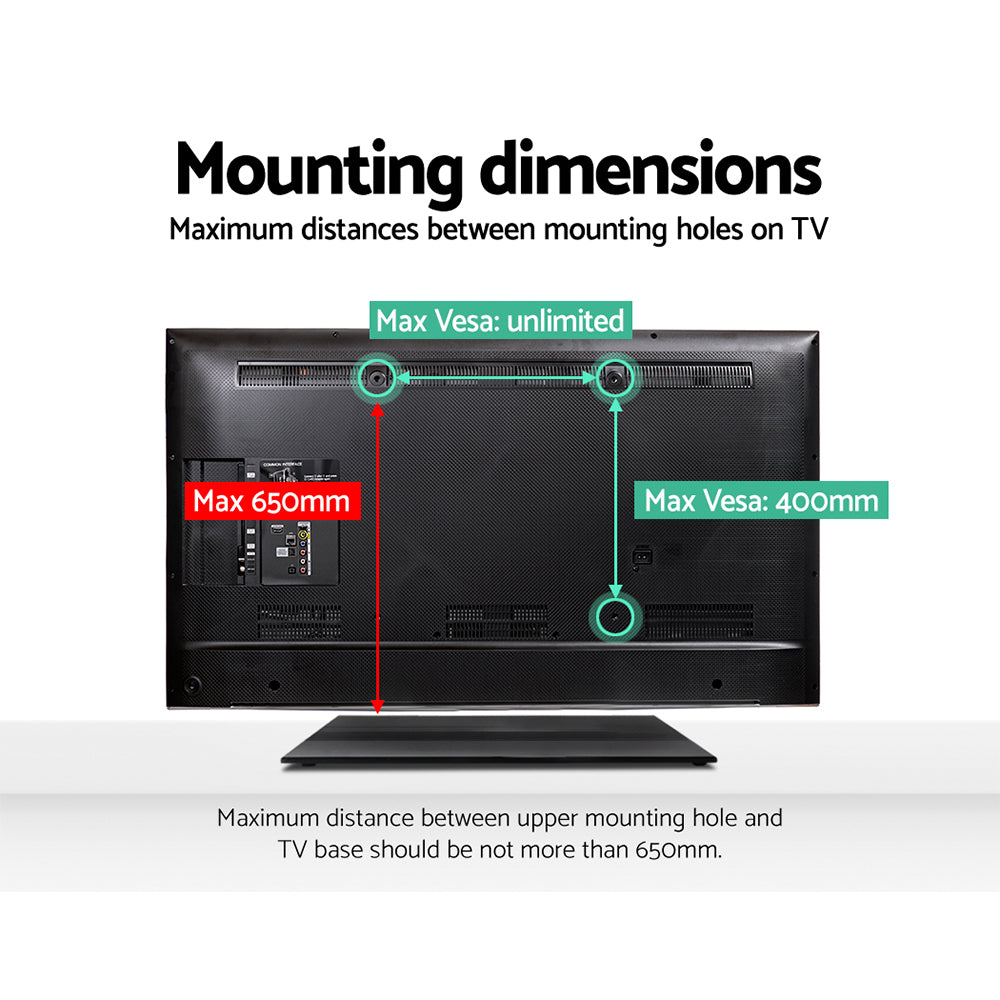 Artiss TV Stand Mount Bracket for 32"-65" Universal Pedestal Tabletop Desktop TV-MOUN-B02-BK