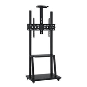 Artiss TV Stand 32-70" Universal Mobile Adjustable Height TV Stand with Wheels TV-MOUN-C75-BK
