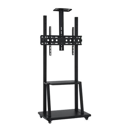 Artiss TV Stand 32-70" Universal Mobile Adjustable Height TV Stand with Wheels TV-MOUN-C75-BK