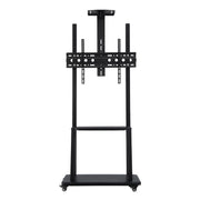 Artiss TV Stand 32-70" Universal Mobile Adjustable Height TV Stand with Wheels TV-MOUN-C75-BK