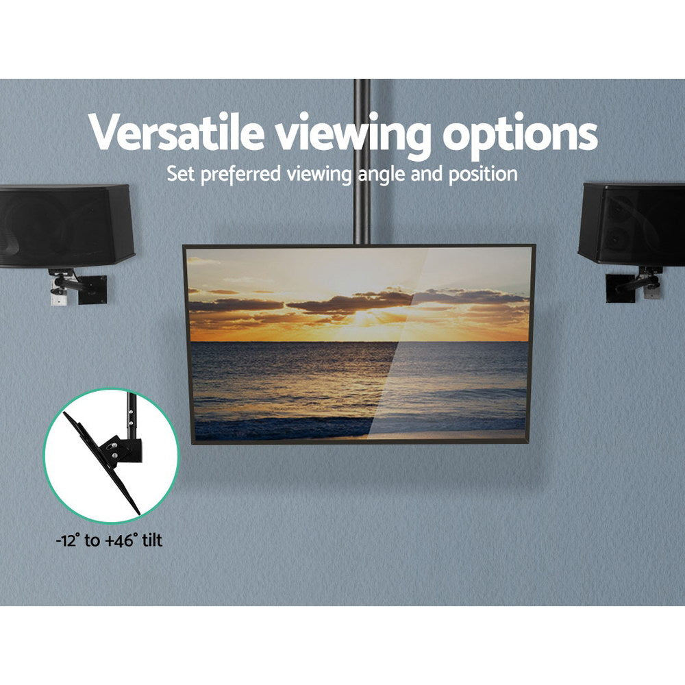 Artiss TV Wall Mount Bracket for 32"-75" LED LCD TVs Full Motion Ceiling Mounted TV-MOUN-CEIL-6040-BK