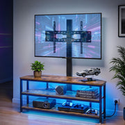 Artiss Corner TV Stand 32-70" w/ Mount LED Lights & Power Outlet Space Saving TV-MOUN-LED-3T-WAL