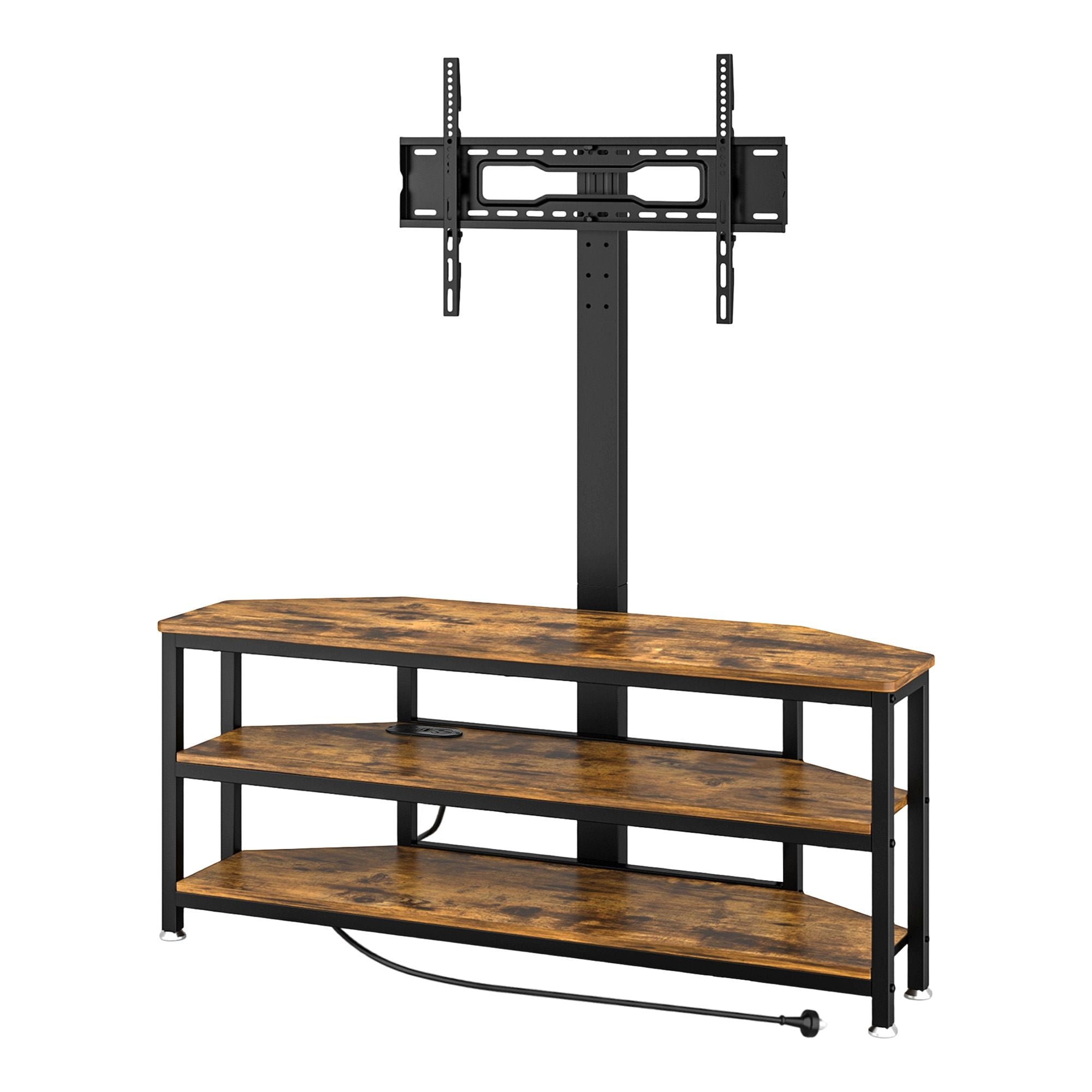 Artiss Corner TV Stand 32-70" w/ Mount LED Lights & Power Outlet Space Saving TV-MOUN-LED-3T-WAL