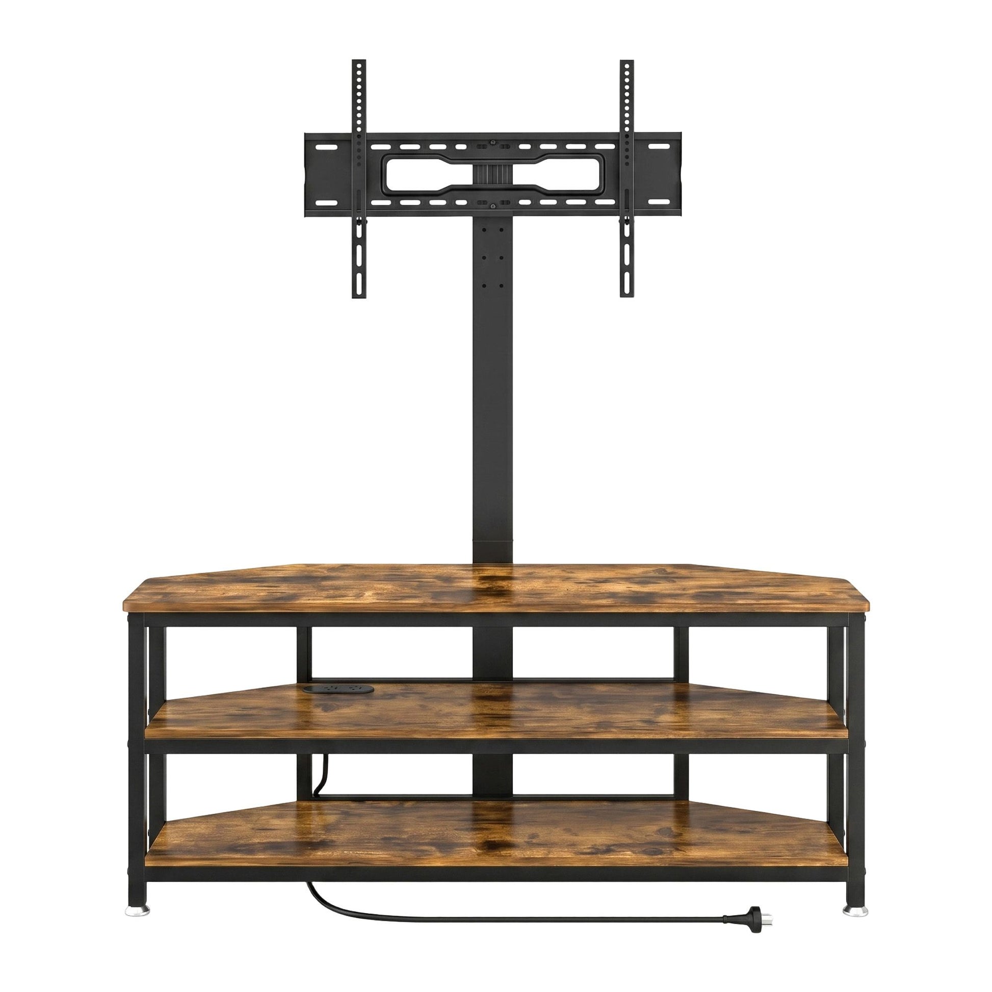 Artiss Corner TV Stand 32-70" w/ Mount LED Lights & Power Outlet Space Saving TV-MOUN-LED-3T-WAL
