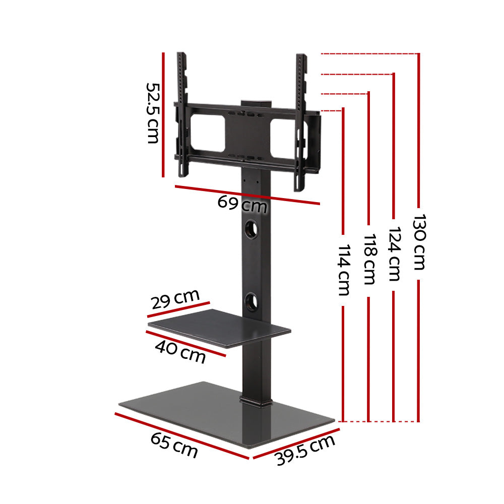 Artiss TV Stand Mount Bracket for 32"-70" LED LCD 2 Tiers Storage Floor Shelf TV-MOUN-S01-BK