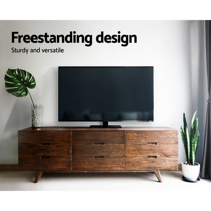 Artiss TV Stand Mount Bracket for 32"-55" LED LCD Swivel Tabletop Desktop Plasma TV-MOUN-S08-2-BK