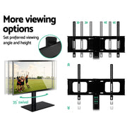 Artiss TV Stand Mount Bracket for 32"-70" LED LCD Swivel Tabletop Desktop Plasma TV-MOUN-S08-3-BK