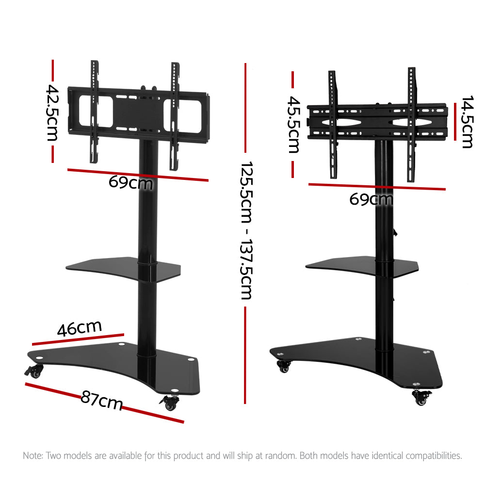 Artiss Mobile TV Stand for 32"-70" TVs Mount Bracket Portable Solid Trolley Cart TV-MOUN-W04-BK