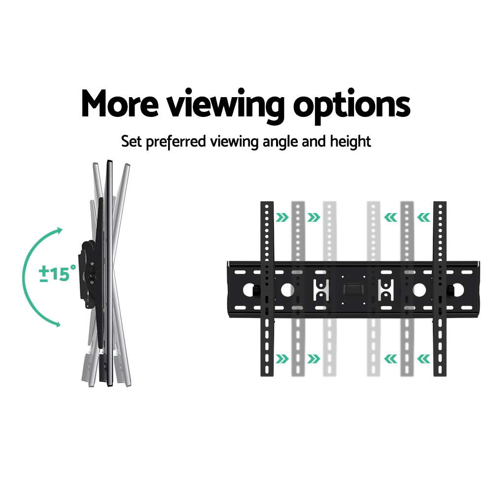 Artiss TV Wall Mount Bracket for 32"-70" LED LCD TVs Tilt Slim Flat Low Profile TV-MOUN-WALL-260-BK