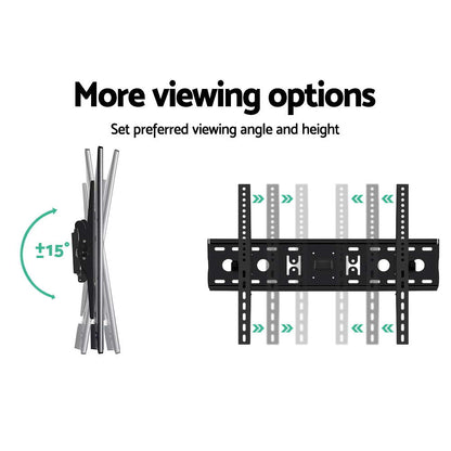 Artiss TV Wall Mount Bracket for 32"-70" LED LCD TVs Tilt Slim Flat Low Profile TV-MOUN-WALL-260-BK