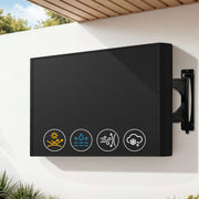 Artiss 40-43 Inch TV Cover Waterproof Outdoor Patio Flat Television Protector TVC-43-BK