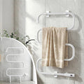 Devanti Heated Towel Rail Freestanding Wall Mounted S-Shape Electric Warmer Rack TW-C-102S-SS