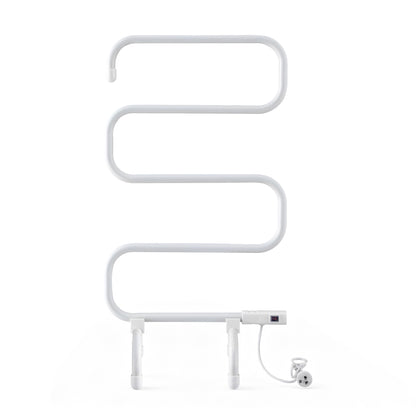 Devanti Heated Towel Rail Freestanding Wall Mounted S-Shape Electric Warmer Rack TW-C-102S-SS