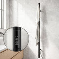 Devanti Heated Towel Rail with Timer Vertical Electric Heater Warmer Rack Black TW-C-109W-1T-BK