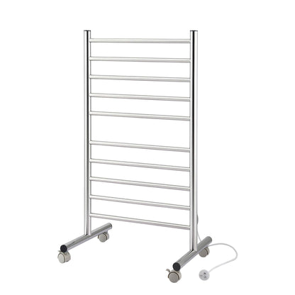 Devanti 10-Bar Freestanding Heated Towel Rail 3-5 Mins Fast Heating Electric Towel Warmer for Bathroom Winter TW-C-8T-STA1