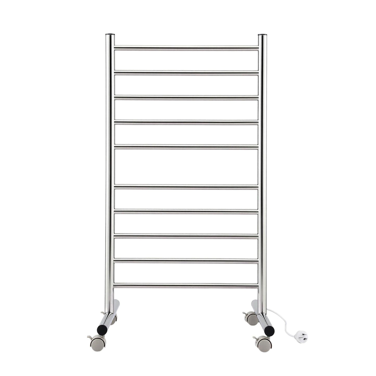 Devanti 10-Bar Freestanding Heated Towel Rail 3-5 Mins Fast Heating Electric Towel Warmer for Bathroom Winter TW-C-8T-STA1