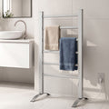 Devanti Electric Heated Towel Rail Rack 6 Bars Freestanding Clothes Dry Warmer TW-C-F-ALUM
