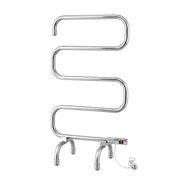 Devanti Electric Heated Towel Rail Rack 5 Bars Freestanding Clothes Dry Warmer TW-C-S-SS