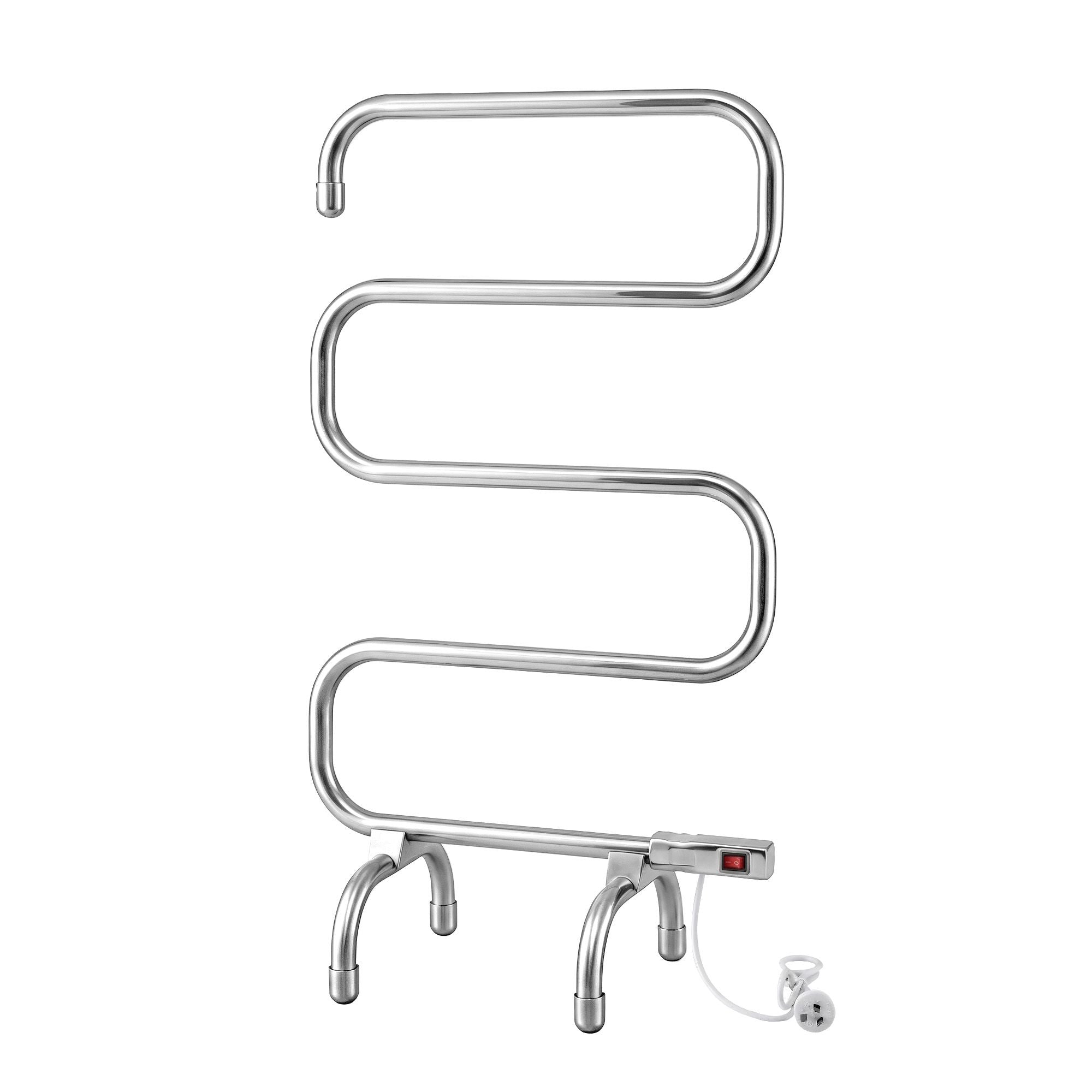 Devanti Electric Heated Towel Rail Rack 5 Bars Freestanding Clothes Dry Warmer TW-C-S-SS