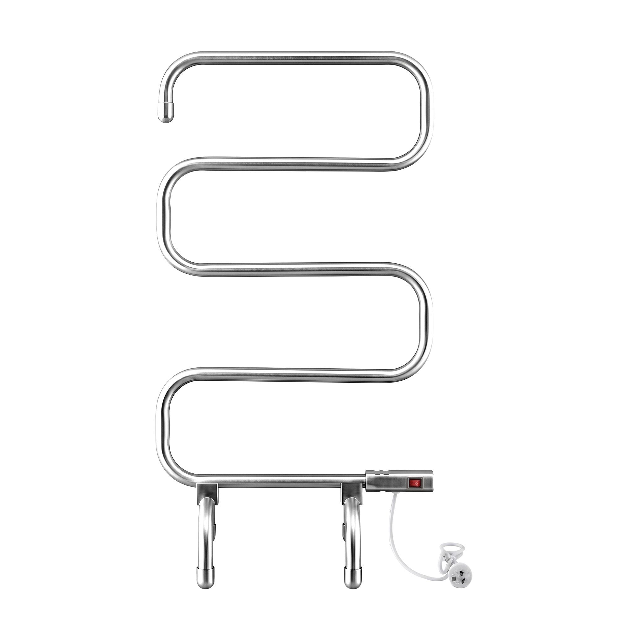 Devanti Electric Heated Towel Rail Rack 5 Bars Freestanding Clothes Dry Warmer TW-C-S-SS