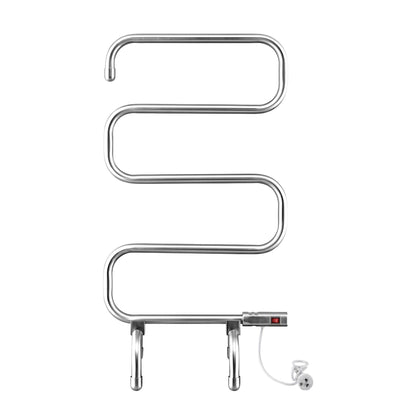 Devanti Electric Heated Towel Rail Rack 5 Bars Freestanding Clothes Dry Warmer TW-C-S-SS