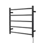 Devanti Electric Heated Towel Rail Rack 5 Bars Wall Mounted Clothes Dry Warmer TW-C-WALL-5-BK